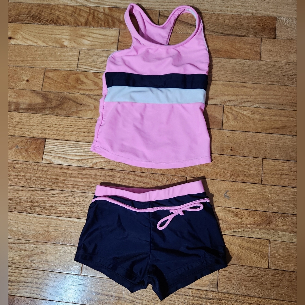 Pink and Blue Kids Swim Bikini Set